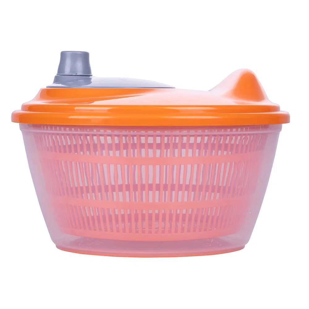 Galileo Casa 5911117 Centrifuga per Insalata con manovella Manuale, cestello Estraibile, Ø 24 cm, 4 L, Plastica, Assortito