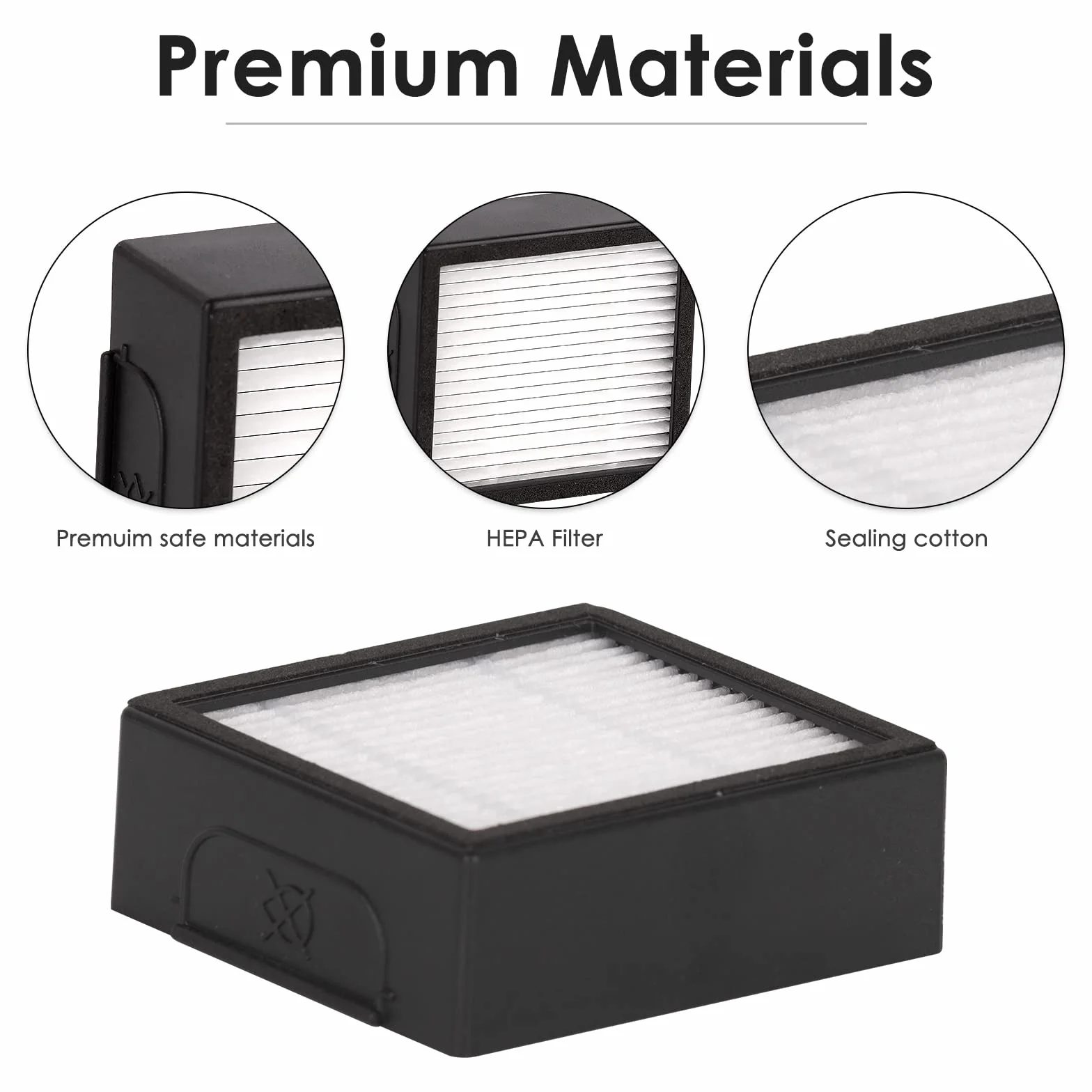 (6 pezzi) Combo 10 Max Filtro HEPA di ricambio compatibile con iRobot Roomba Combo J7+ plus/Combo j9+/ Combo 10 Max Robot aspirapolvere Filtri HEPA Kit di accessori (Non per combo j5 j5+)