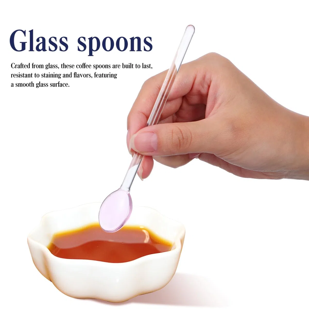 6 cucchiai di, cucchiai di, cucchiai di tè freddo, bastoncini in, cucchiaino da espresso, paletta lunga per mescolare, cucchiaio con manico lungo, cucchiaino da caffè,