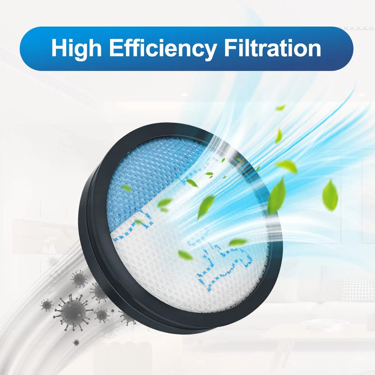 2pcs Jajadeal Ricambio di Filtro Spugna per Rowenta Powerline Extreme Cyclonic RH8133 RH8147 RH8155 RH8165 Aspirapolvere