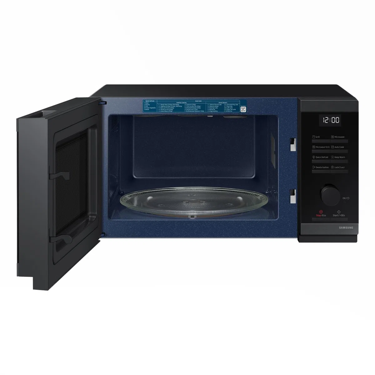 Samsung Forno a Microonde Cottura Croccante, MG23DG4524AGE1, Grill, Quick Defrost, Ricetta autommatiche, 23 L, LxAxP: 48,9 x 33,8 x 27,5