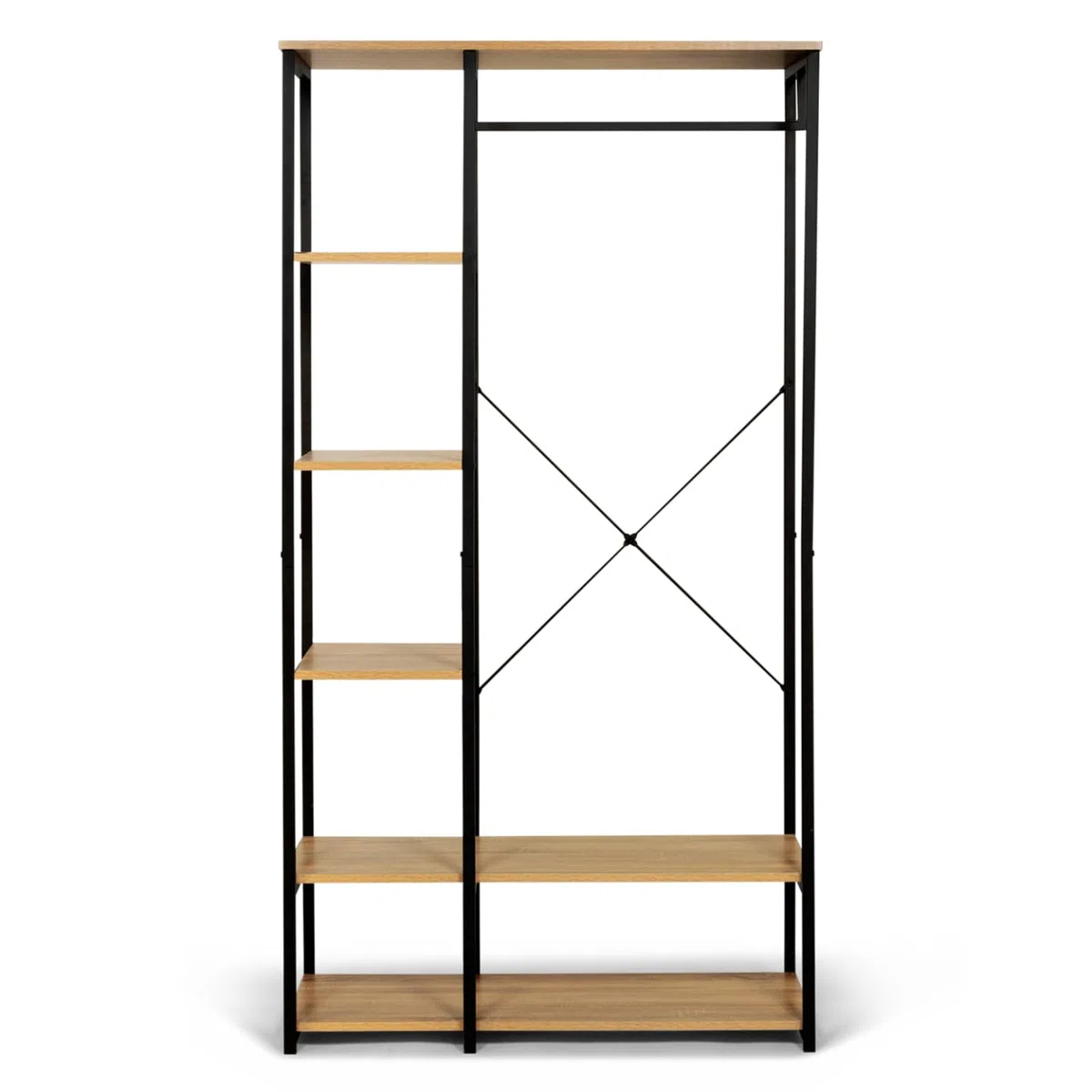 IDMarket - Armadio con ripiani L. 90 cm DETROIT industrial design