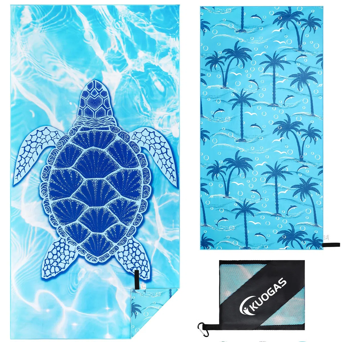 KUOGAS Telo Mare xxl 200×100 cm, Asciugamano Grande In Microfibra Ad Asciugatura Rapida, Telo Bagno Senza Sabbia, Coperta Da Spiaggia Donna