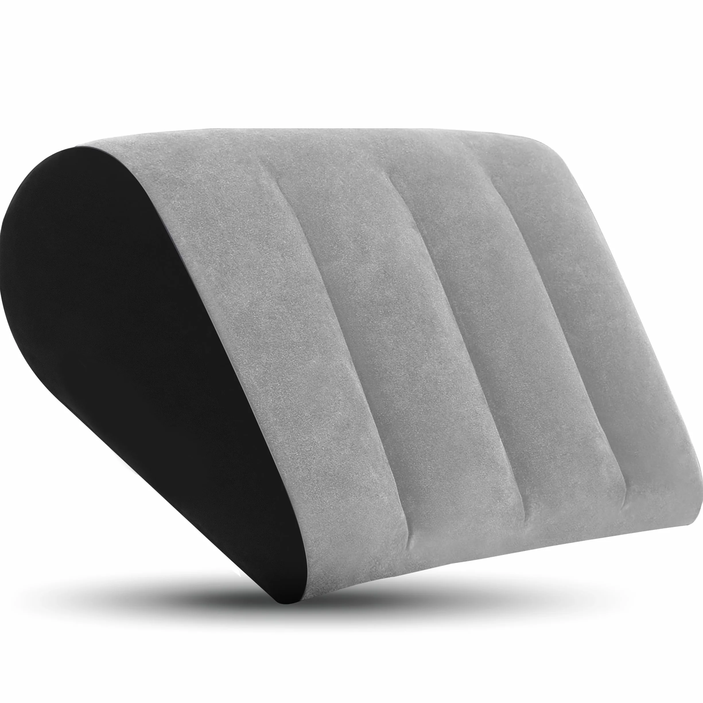 Prosixtoy Cuscino Supporto Lombare Pillow - Cuscino per Gambe Dormire Cuscino da Viaggio Gonfiabile,Materassino Campeggio Cuneo Cuscini Schienale Divano Cuscino Ginocchia Cuscino Posturale(Grigio)