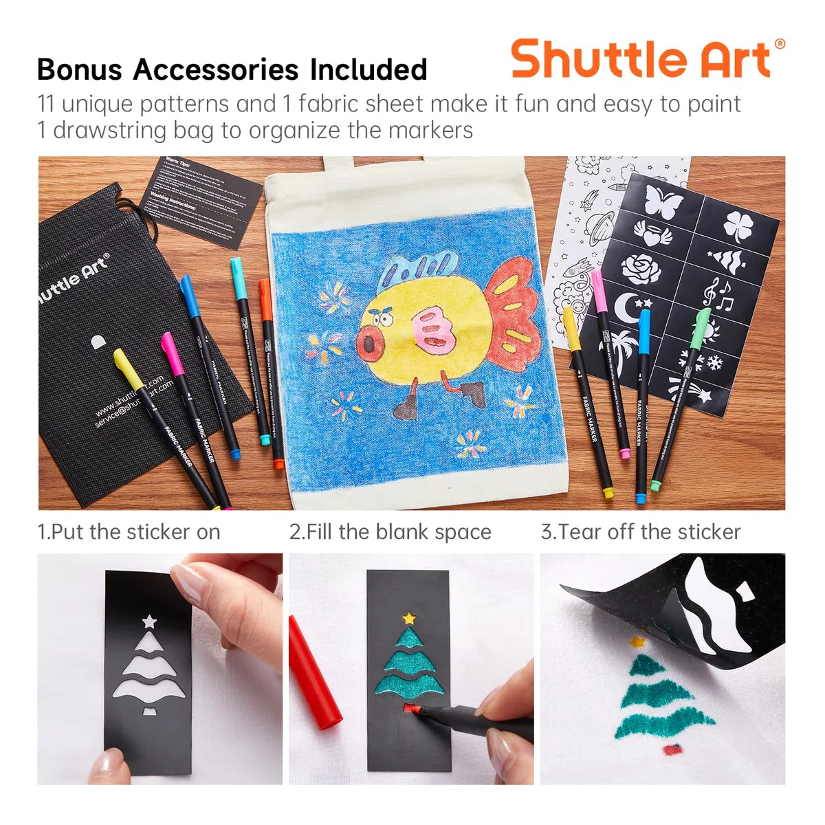 Shuttle Art Pennarelli per colori acrilici 36 colori, pennarelli per pittura a secco ad acqua a basso odore per roccia, legno, metallo, plastica, vetro, tela, ceramica