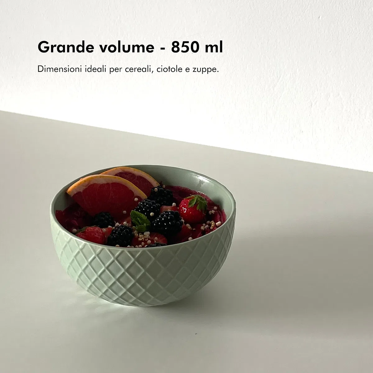 KIVY Ciotole in ceramica, 6 x 850 ml, grandi ciotole per cereali e zuppe, in ceramica