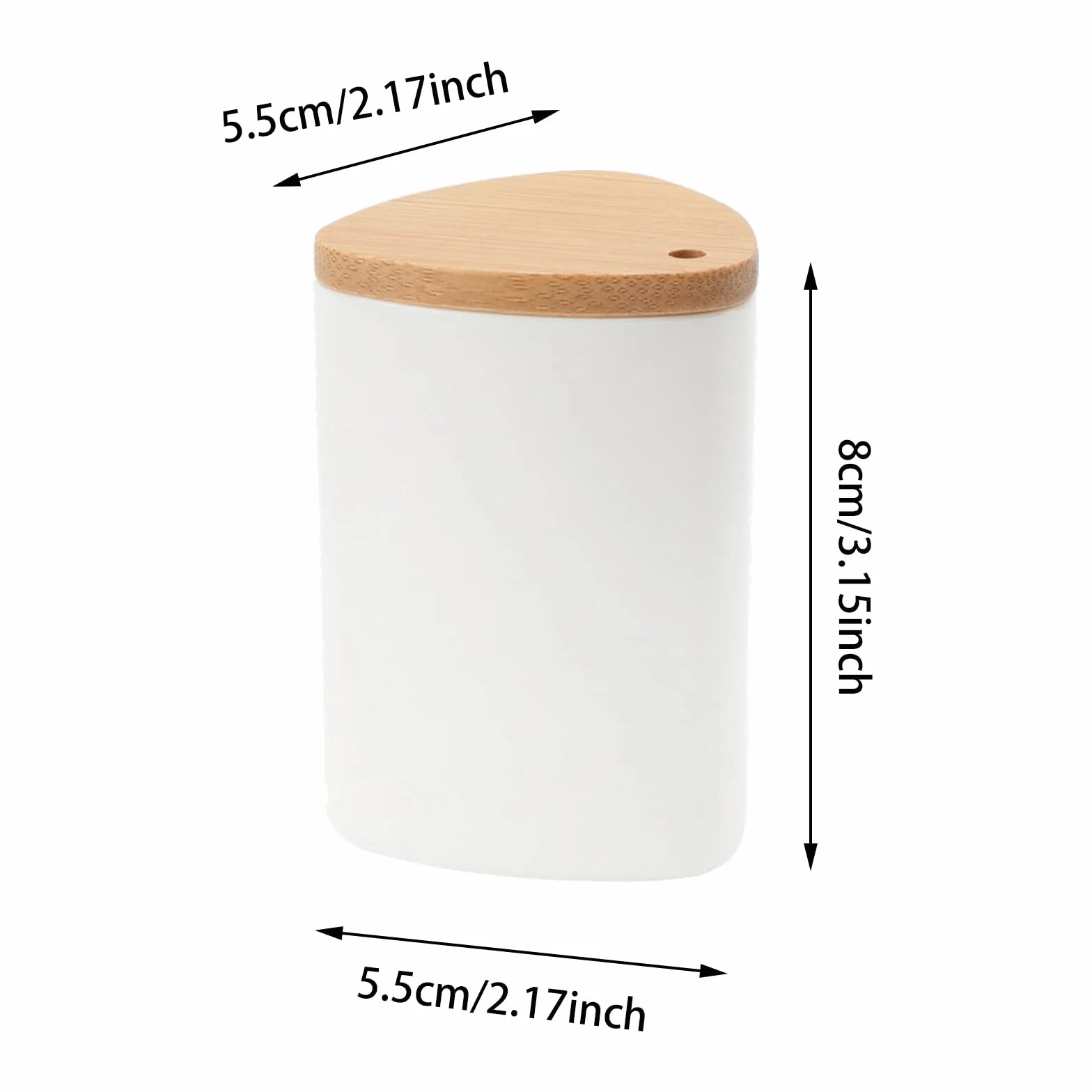 Distributore di Stuzzicadenti, 1 Pezzo Porta Stuzzicadenti in Legno Dispenser Stuzzicadenti Portatile con Coperchio in bambù, Decorazione per Cucina, Ristorante, Hotel (Bianco)