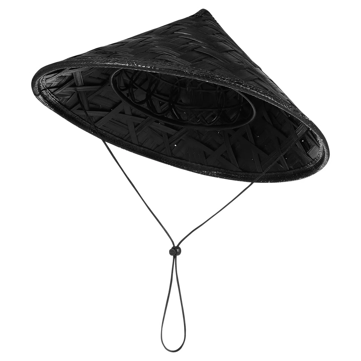 Cappello da samurai in bambù: cappello da samurai per cosplay - accessorio decorativo per feste per cosplay - decorazione per feste - accessorio per spettacoli