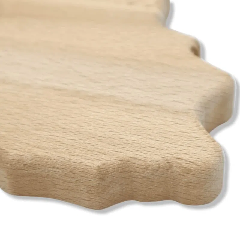 Tagliere Artigianale in Legno di Faggio a Forma di Sicilia, smussato ai Lati, Foro per appenderlo, Varie Misure (1Unità) - L 35 x 24 cm ca.