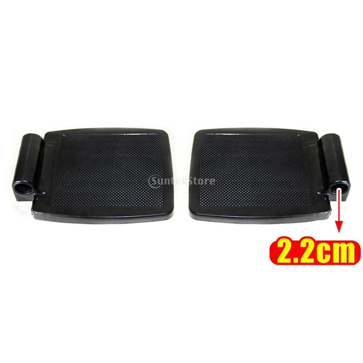 F Fityle Resistente poggiapiedi per sedia a rotelle, pedale per sedia a rotelle manuale rimovibile antigraffio, ricambio, accessori universali per sedia a - Foro in plastica da 2,2 cm