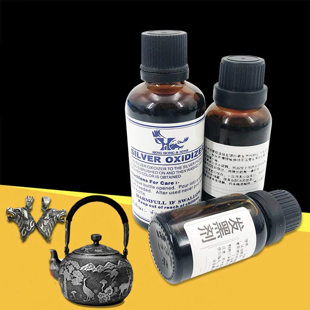 SOFEA Silver Oxidizer Solution Sterling Silver Oxidize Patina Gel Retro Jewelry Making