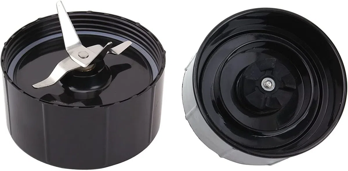 Confezione da 2 lame a croce/lama per fresatura compatibili con Magic Bullet 250W serie MB1001 con guarnizioni, ricambio per frullatore