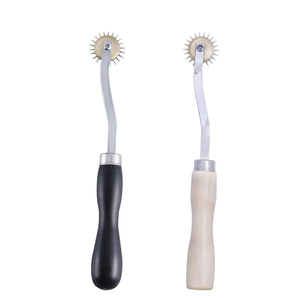 2 Pezzi Strumenti di Cucito Ruote, Cucire Strumenti Ruota, Rotella per Sarti, Ruota di Tracciamento con Manico, per La Creazione di Modelli in Pelle Stoffa di Carta e Cucito Fai da Te