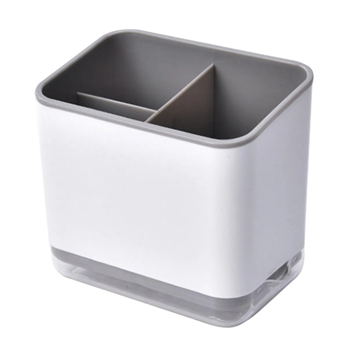 Porta utensili, Scolapiatti Posate, Portaposate Multifunzionale a 3 scomparti per scolare le posate (Grigio)