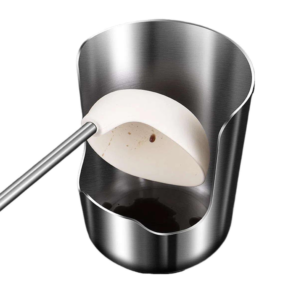 Poggiamestolo – Supporto per coperchio pentola da 18 cm, 2 in 1, in acciaio , , organizer in metallo resistente al calore, per banconi, forno, cucina, per