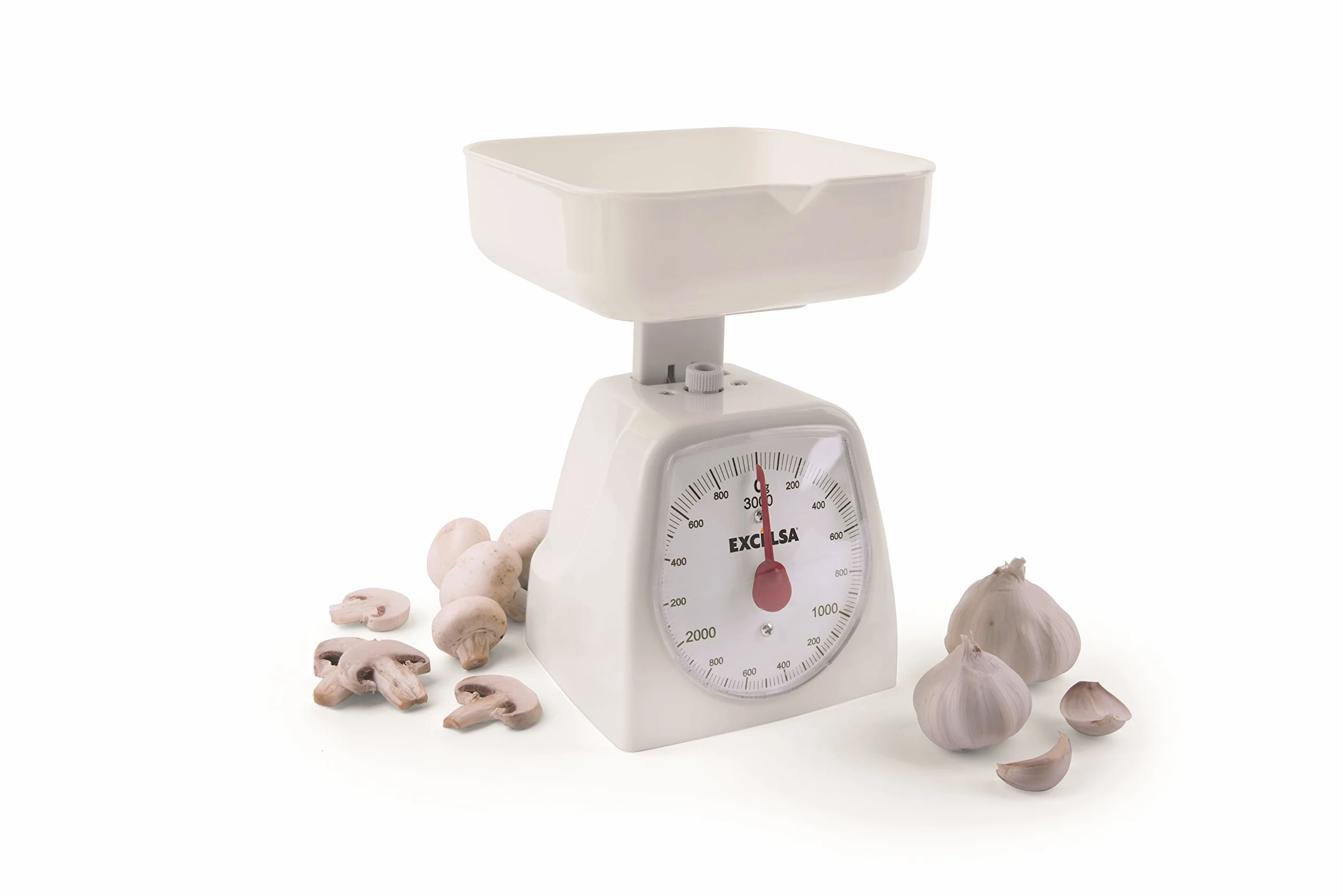 Excelsa Colors Bilancia Meccanica 3 kg ABS Bianco 15x14x18 cm