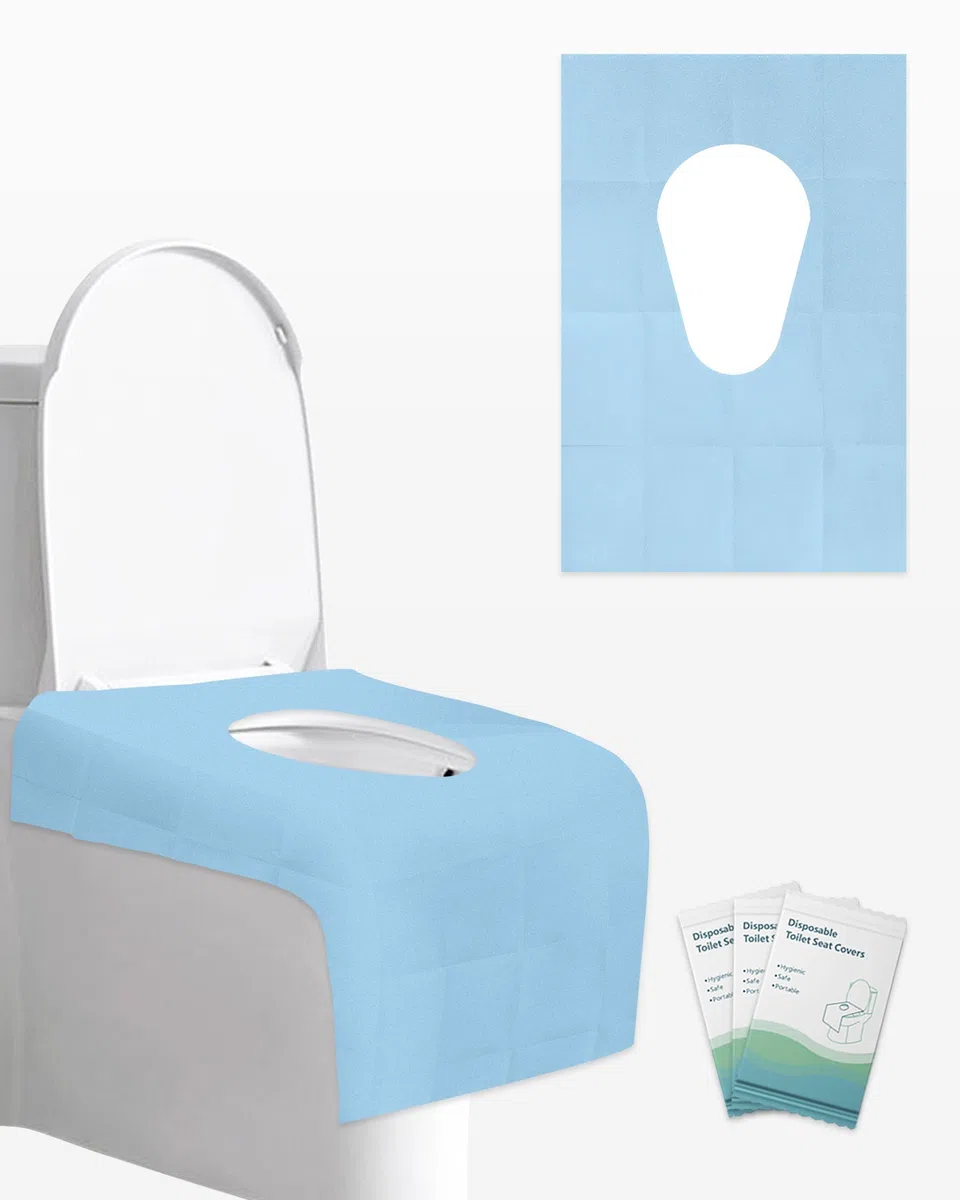 50 Pezzi, Copriwater USA e Getta, Copriwater USA e Getta per Adulti | Copri Water da Viaggio | Coprisedile WC Tascabile | Impermeabile, Borsa Individuale