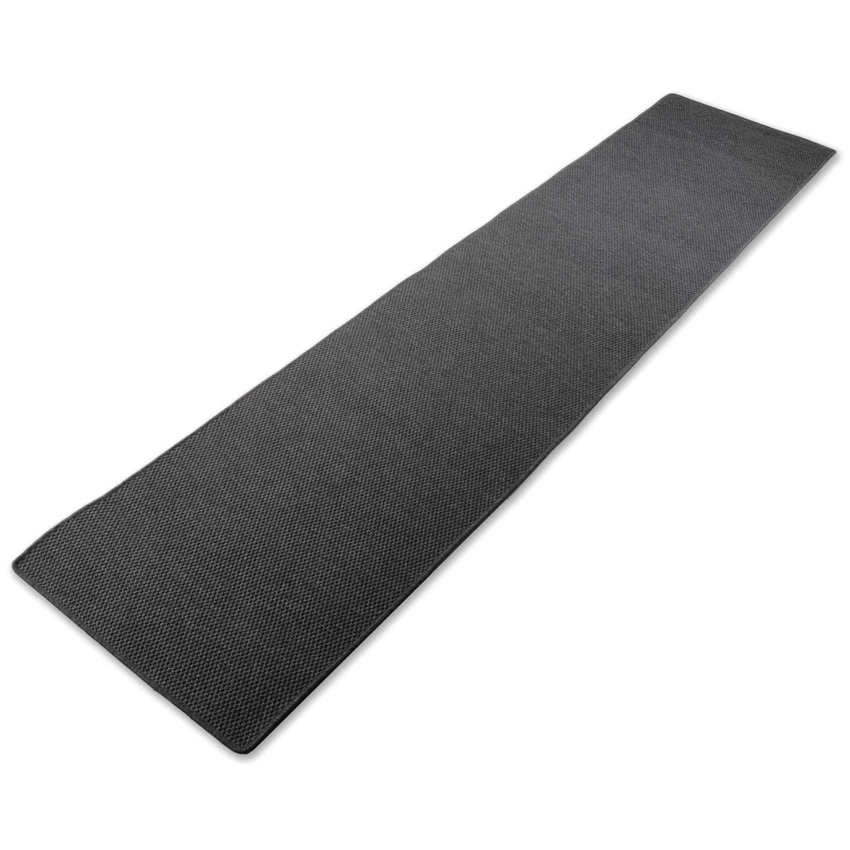 Floordirekt Tappeto passatoia Kalkutta Effetto sisal, Motivo Occhio Tigre, per corridoio, passatoia per Cucina (Antracite, 80 x 250 cm)