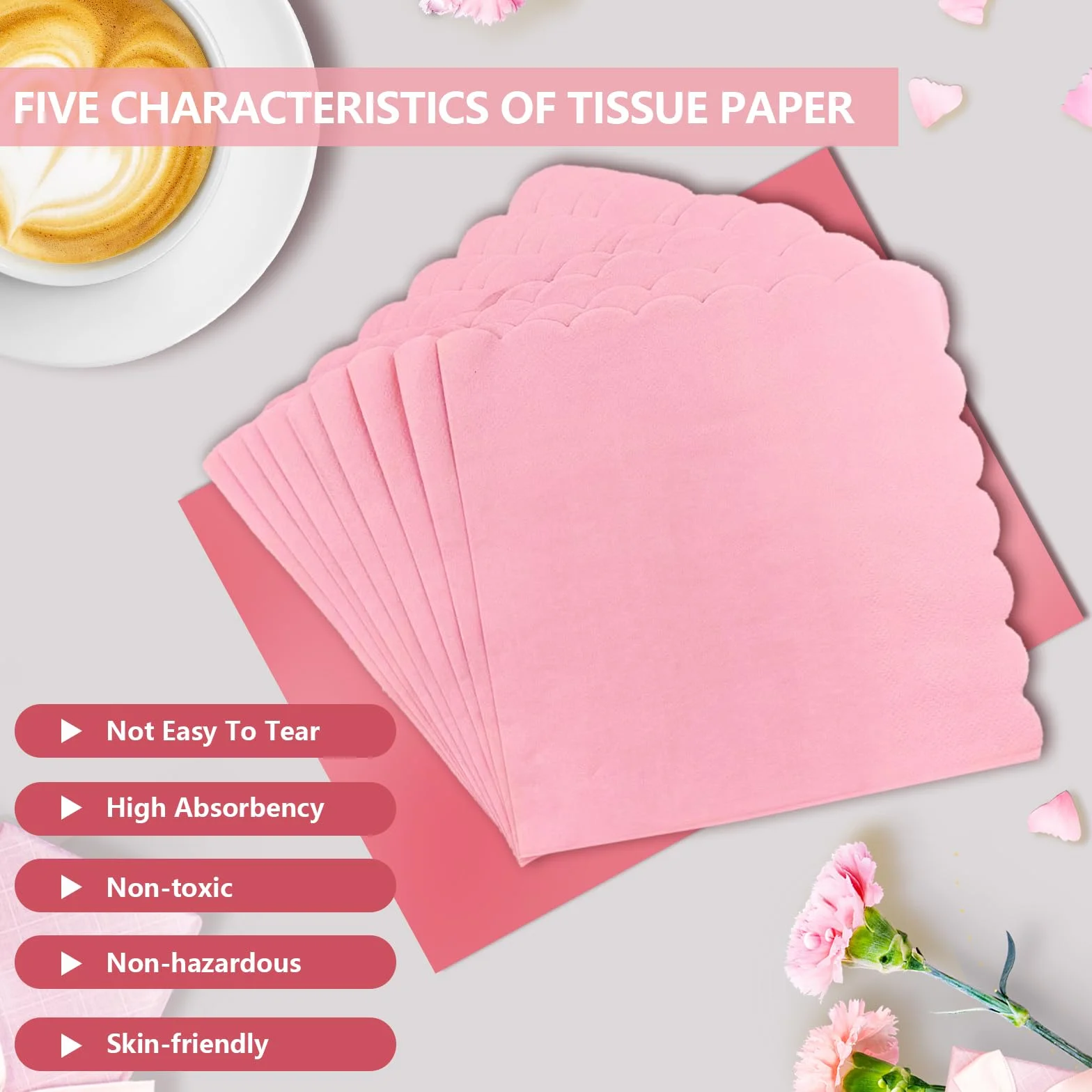 Stoviglie per Feste 96 Pezzi Rosa Chiaro Set Piatto Carta Tazze Tovaglioli 24 Ospiti