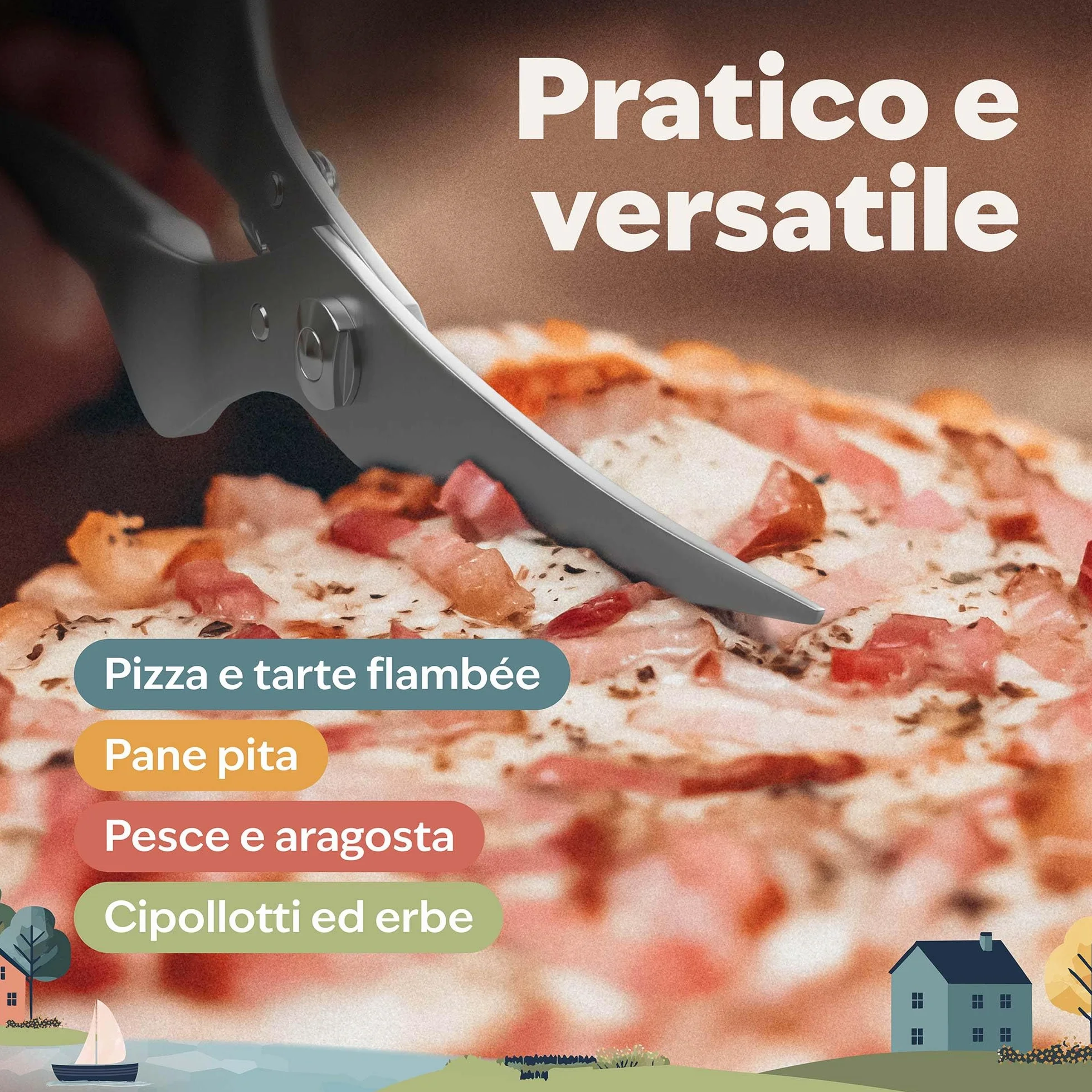 Forbice da Cucina in Acciaio Inox per Pollame - Premium Forbice Multiuso per Pollo, Oca, Anatra