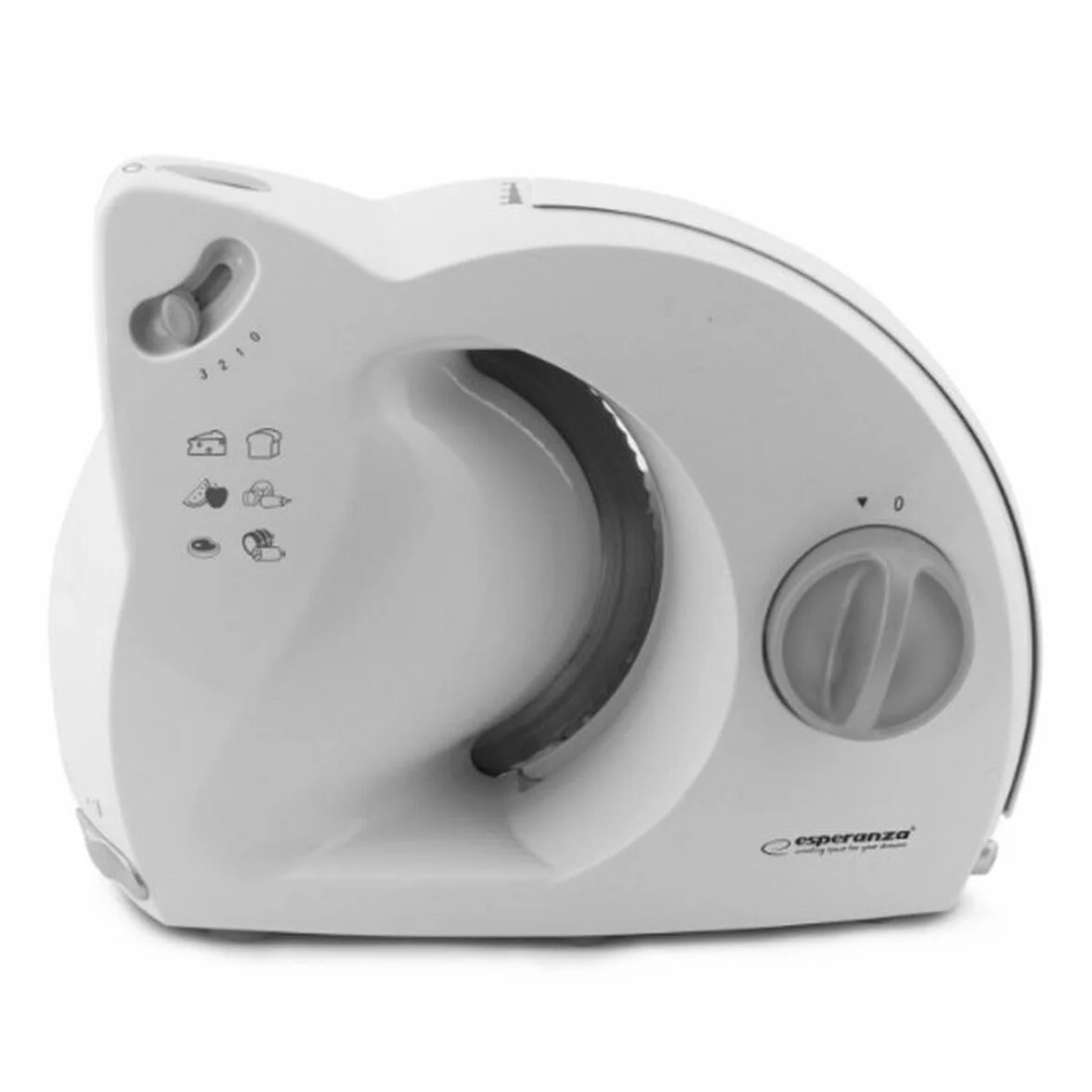 Esperanza Affettatrice per pane, carne, formaggio frutta e verdura, 150 W