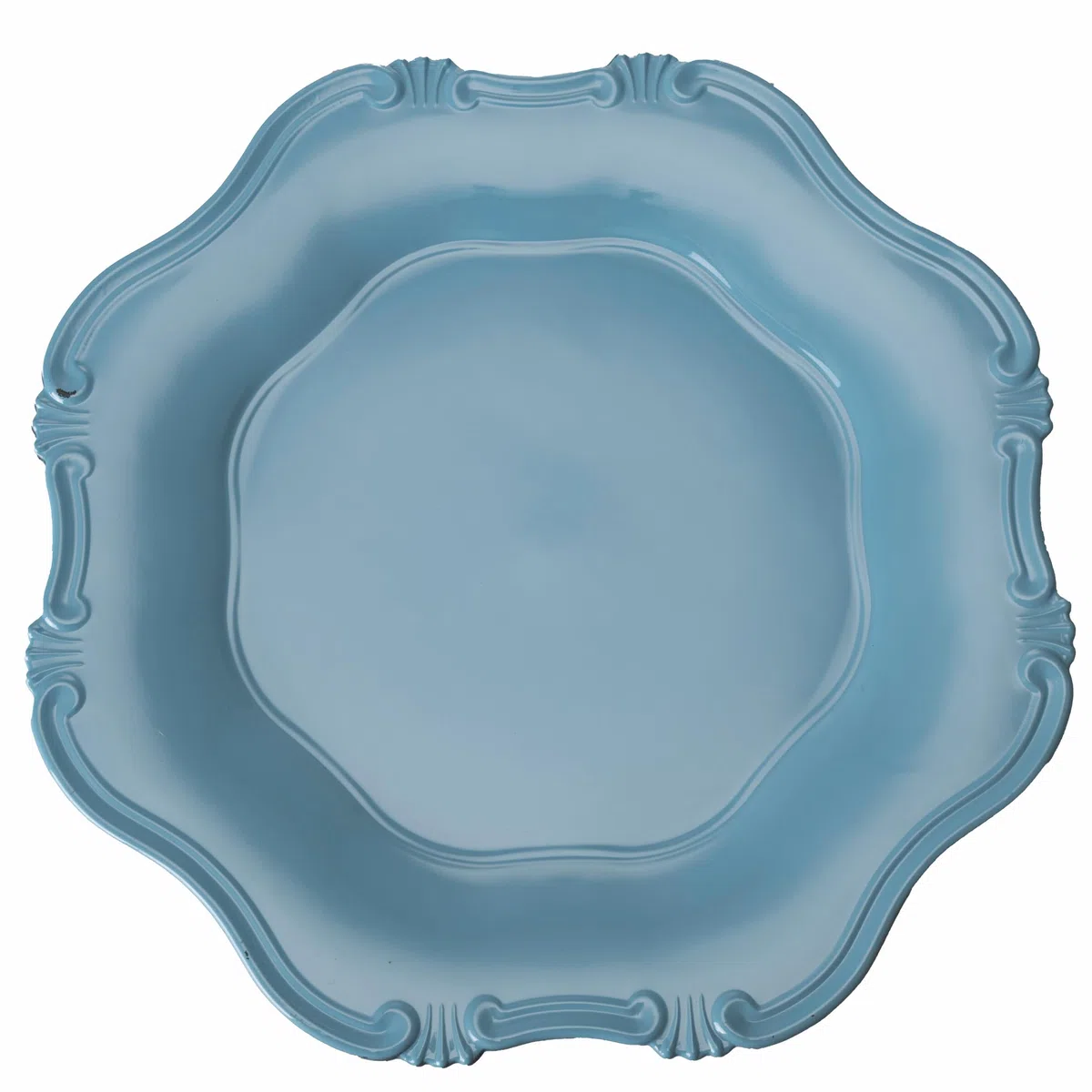 Set 4 Sottopiatto Ø 33 cm in plastica PP, Shades of Ocean