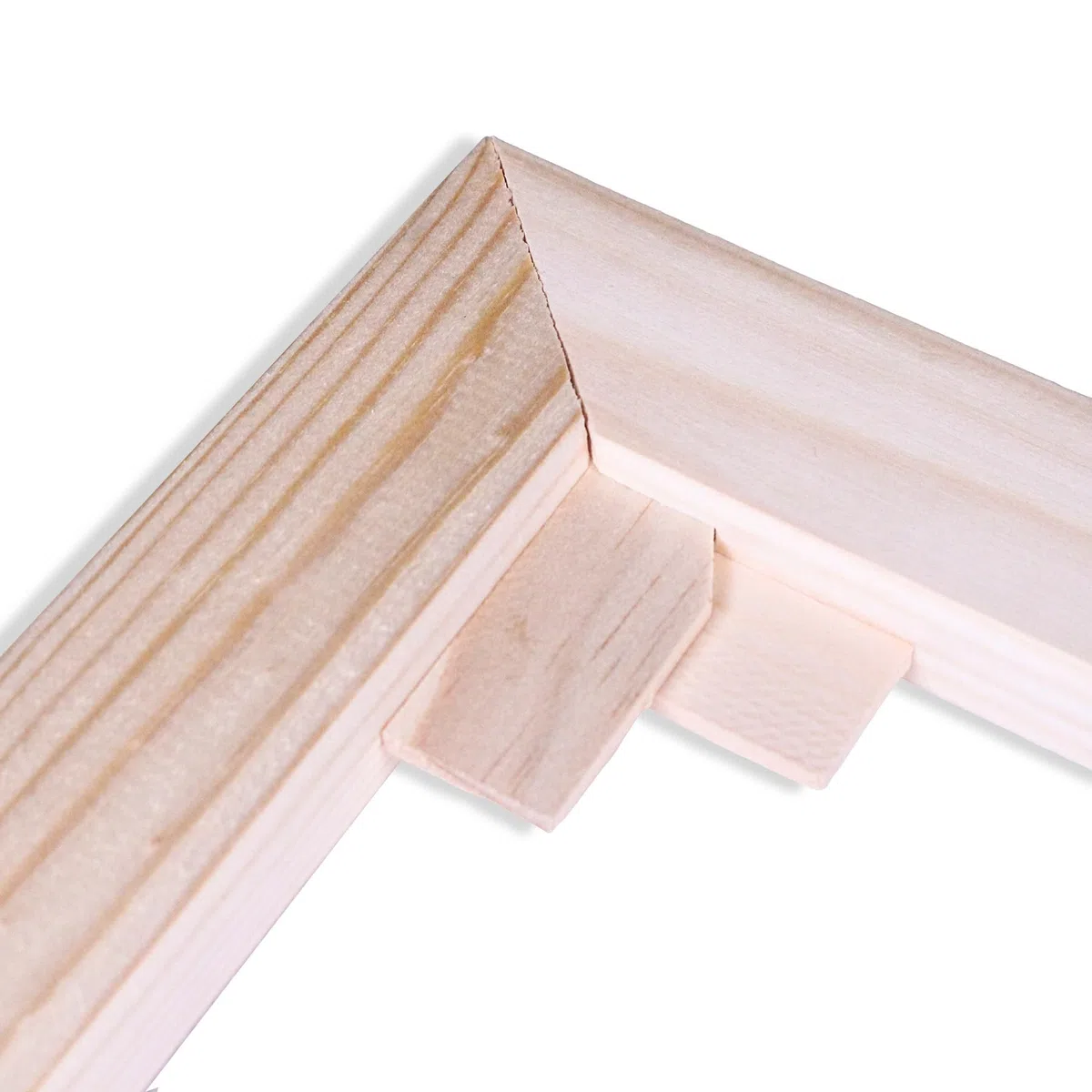 Cunei angolari in tela di legno per mantenere il telaio spesso 18 mm stretto e sicuro, confezione da 10 chiavi