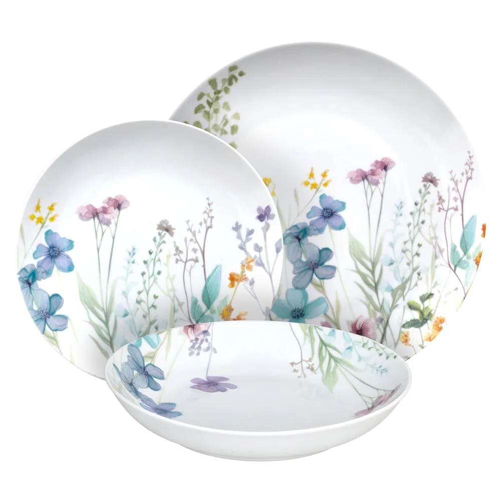 Tognana Florenne, Servizio piatti 18 pezzi per 6 persone, porcellana, multicolor