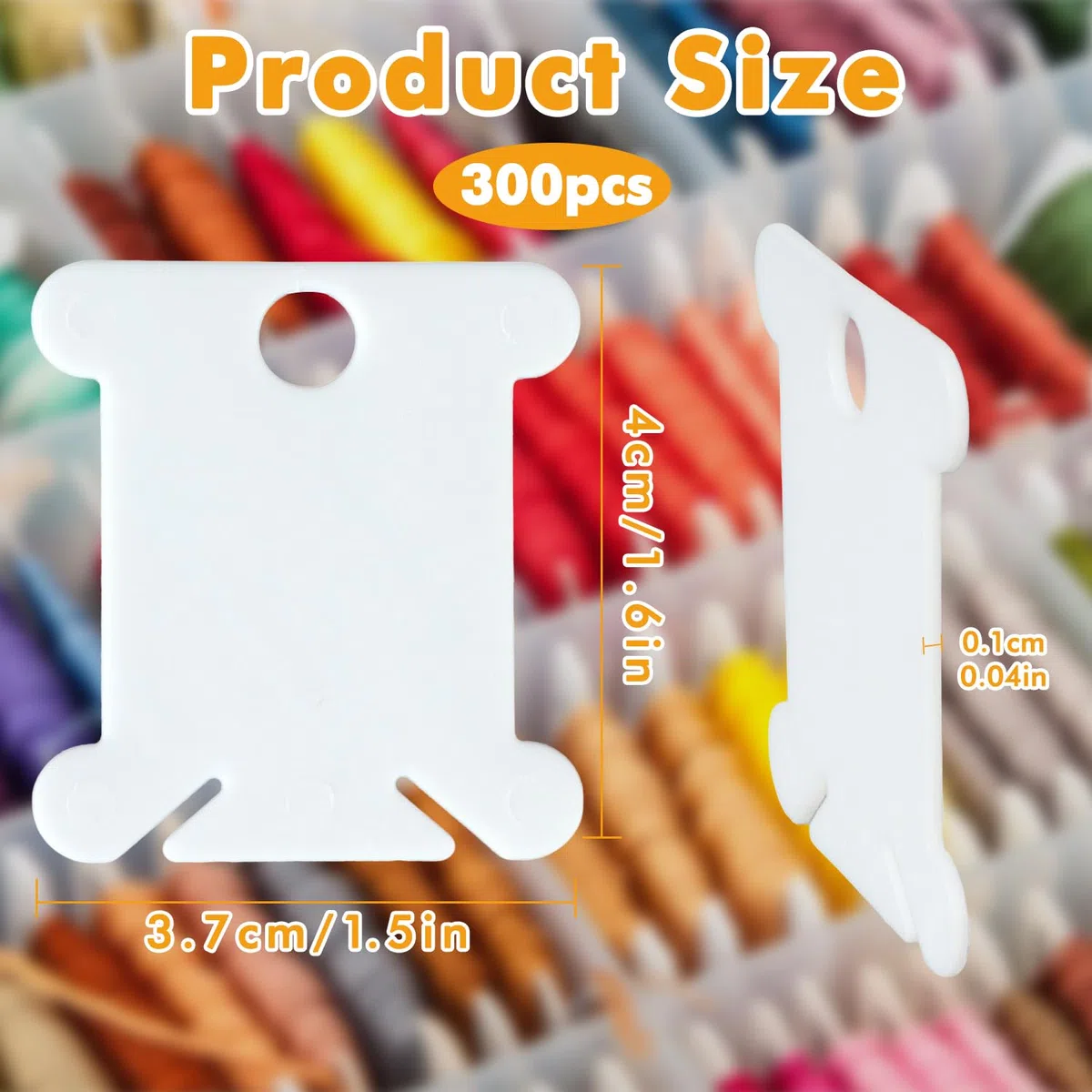 300 Pezzi Bobine di Plastica per Filo da Ricamo,Farfalline Avvolgifilo Ricamo Avvolgitore Rocchetti di Filo per Fai da Te Cucito Filo di Stoccaggio Punto Croce Accessori