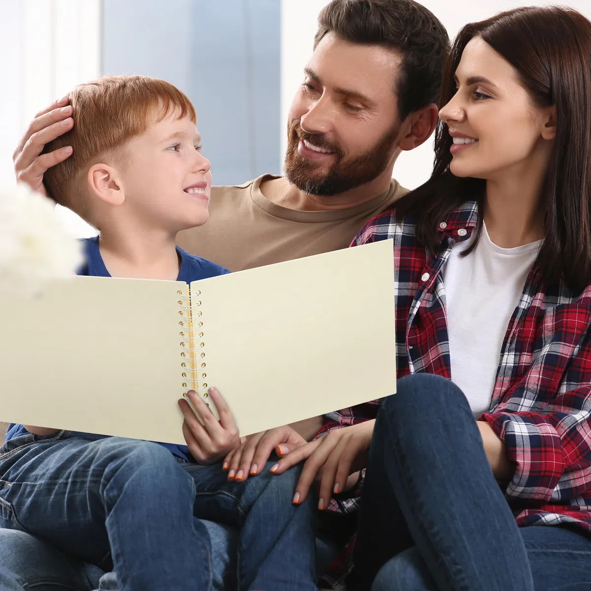 Vienrose Album scrapbooking (20 x 28 cm) Fotoalbum, Album di Viaggio Con Copertina in Carta Strutturata, Ideale Per Matrimoni, Bambini, Famiglia, Lauree (20 Fogli/40 Pagine, Beige)
