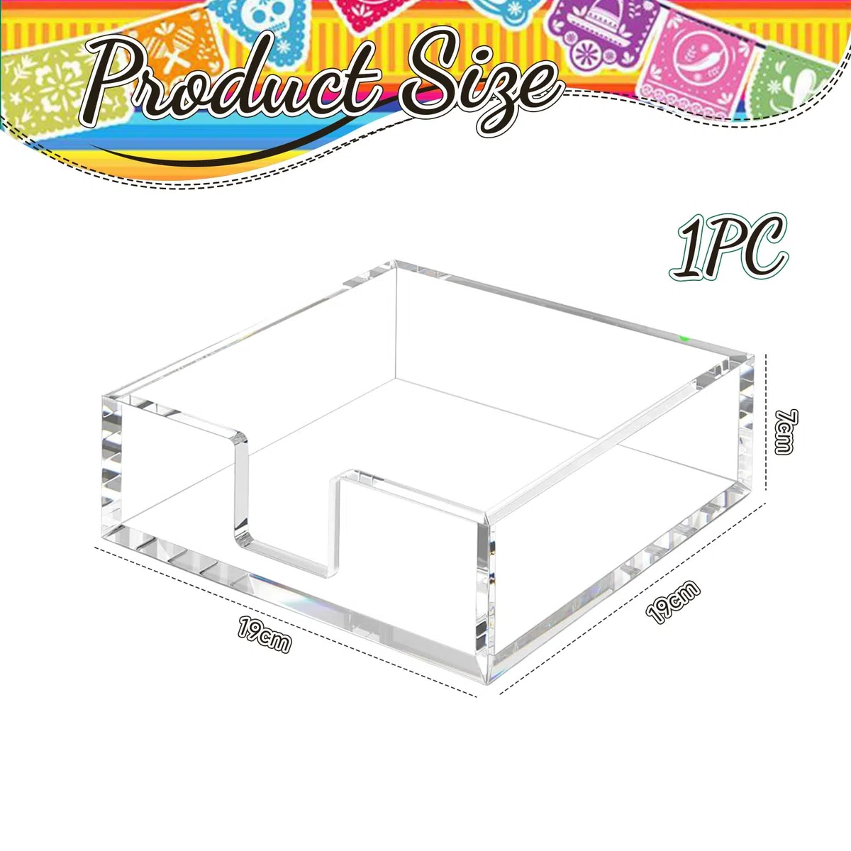 GlamRays Portatovaglioli in Acrilico Trasparente Quadrato Portatovaglioli da Tavolo Dispenser per Tovaglioli Portatovaglioli per Cocktail Porta Salviette per Ospiti per C