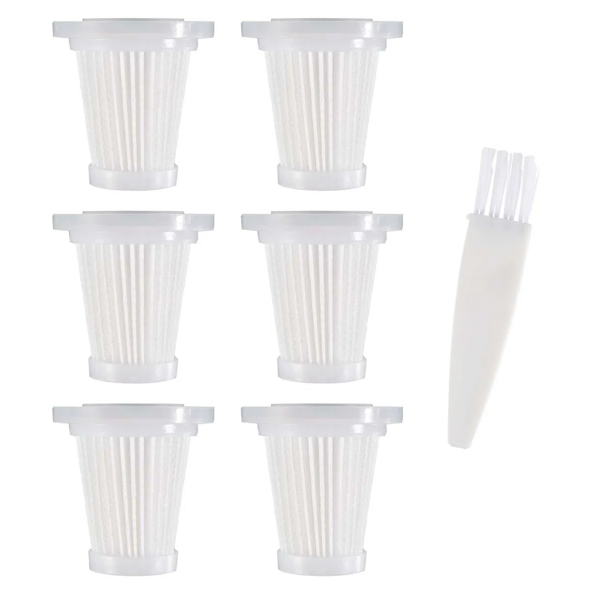 Confezione da 6 filtri HEPA lavabili, filtri di ricambio per mini aspirapolvere portatile senza fili, per aspirapolvere portatile per auto
