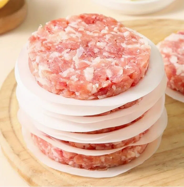 Dischi Hamburger 500 Fogli Carta da Forno Rotonda Antiaderente per perfetti Burger, Hamburger, Cheeseburger, Fricadelle, Polpete, Padella, Barbecue. (Diametro: 10 CM.)