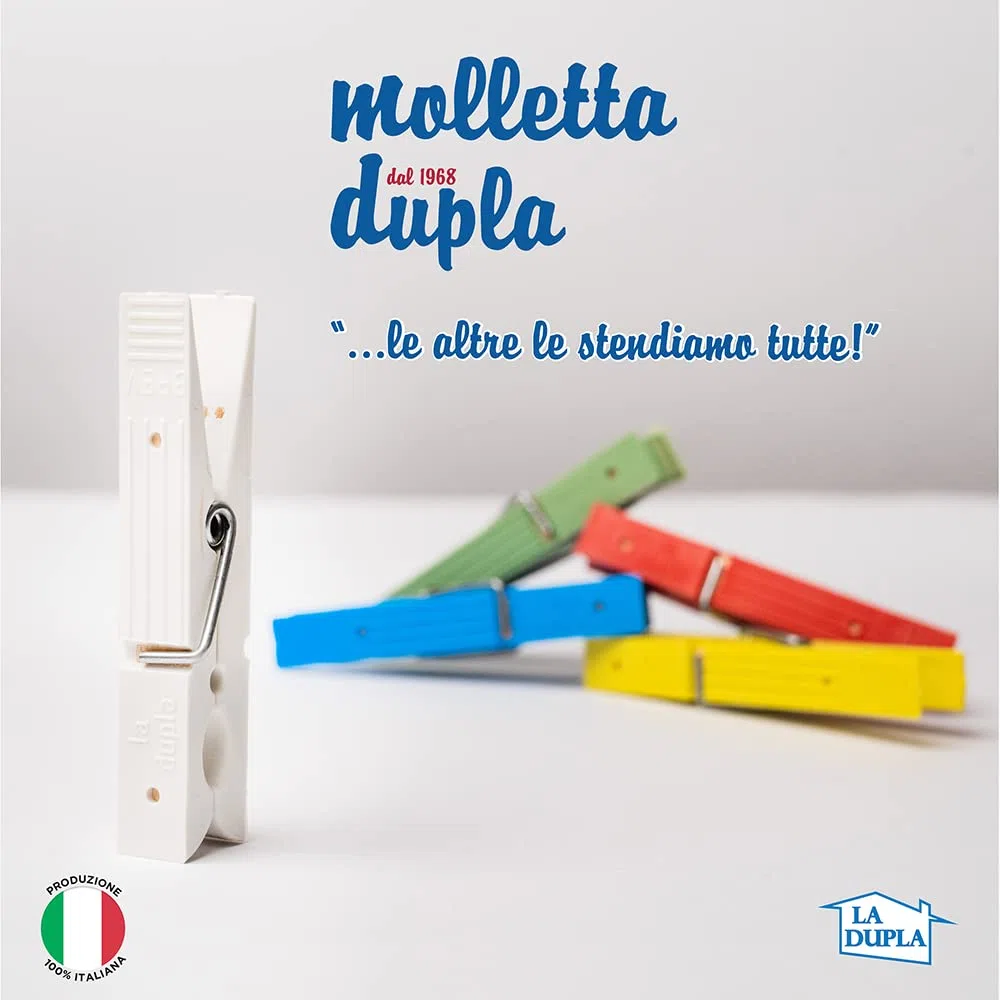 Mollette per bucato in plastica e legno, resistenti raggi UV, pack da 50 mollette, 5 colori assortiti, bucato pesante, tovaglie, asciugamani, coperte