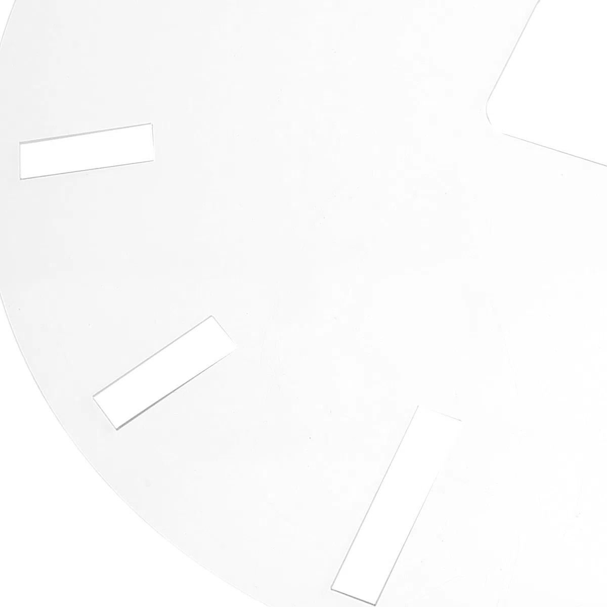 Stencil Orologio in Acrilico Quadrante Liscio e Segni Dial per Progetti di Bricolage e Lavorazione del Legno