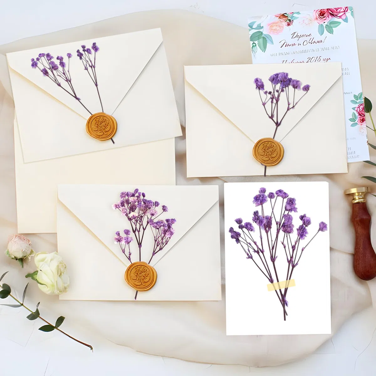 100 Pezzi Essiccata Nebbiolina Secca, Multi Bocciolo di Fiore Gypsophila, Nebbiolina Gypsophila Fiori, Fiori Secchi Naturali per Cornici Fai da Te, Segnalibri, Biglietti di Auguri (Dark Purple)