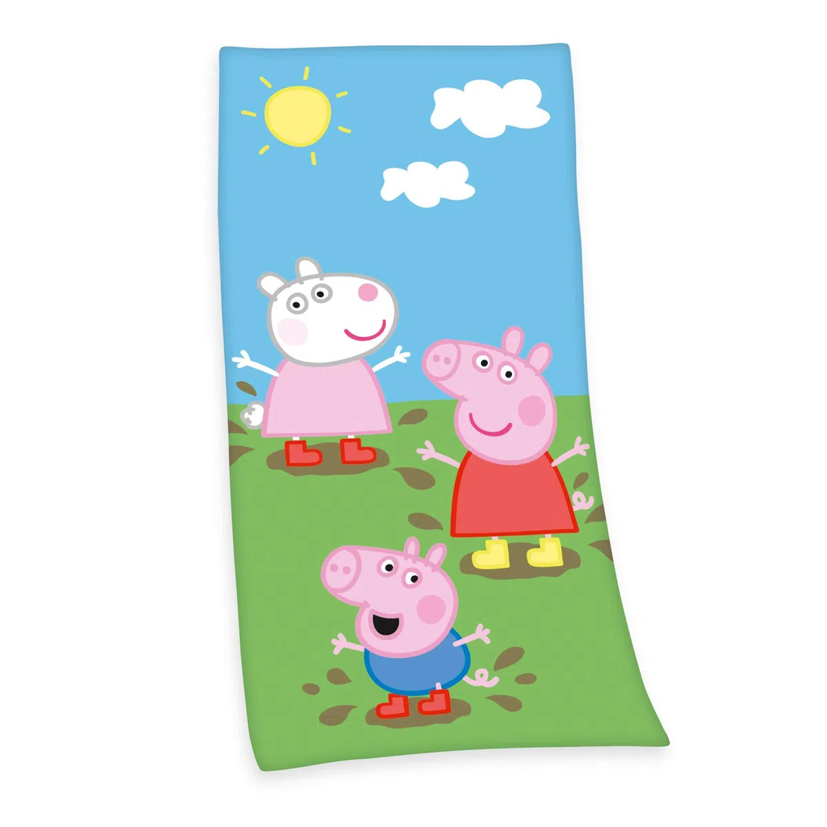 Herding PEPPA PIG Telo mare, 75 x 150 cm, Cotone/Velour, Multicolore