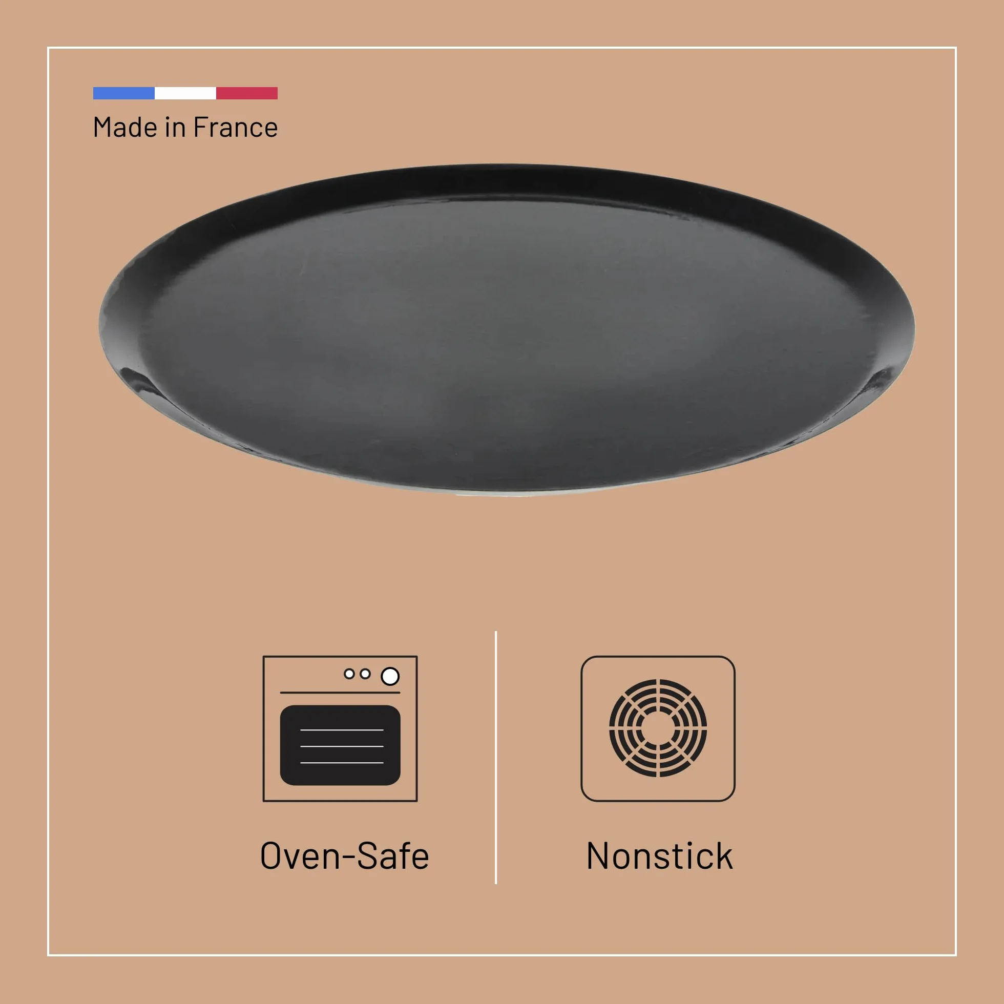 De Buyer Teglia da pizza tonda, diam 32 cm, 5350.32