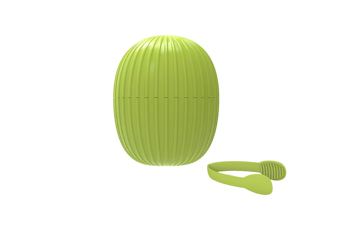 CÉCOA • Secchio per cubetti di ghiaccio Cactus • 750 ml • Doppia parete ermetica • con coperchio + pinza • Secchiello per ghiaccio Design frutta • Antipasto, cocktail, mojito, feste, serate • Compatto