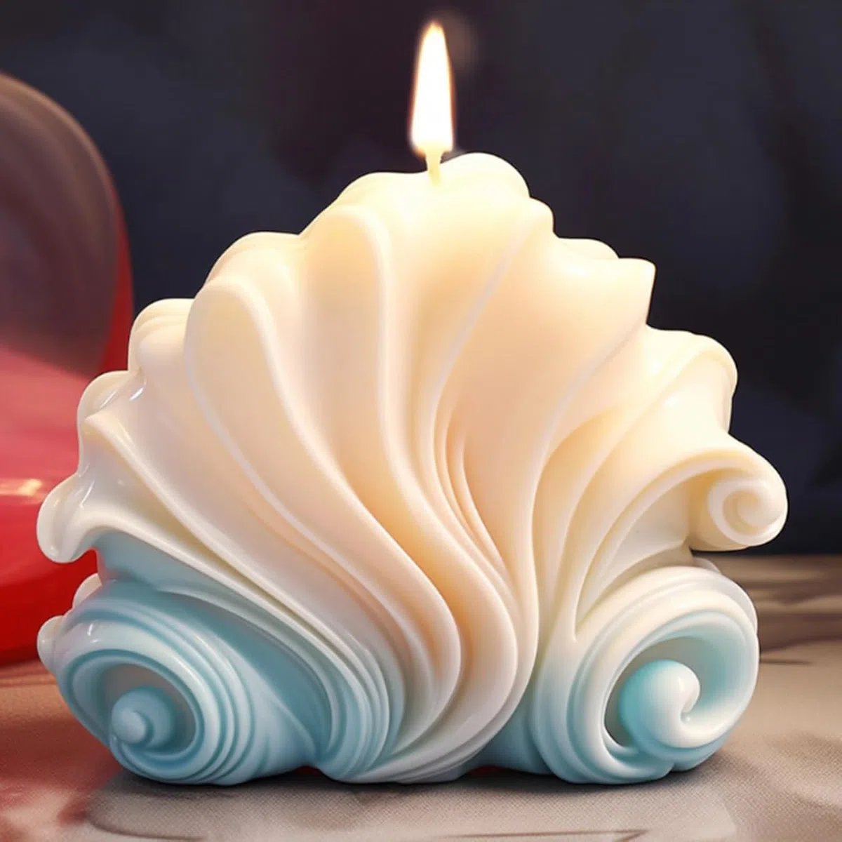 Stampo per candele 3D conchiglia silicone fai-da-te