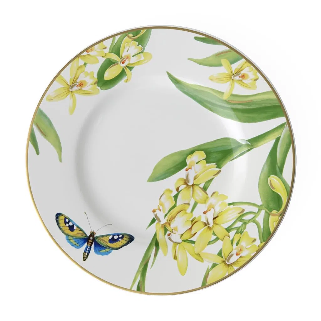 Villeroy & Boch Amazonia Anmut Piatto Dessert, 22 cm, Porcellana Bone China, Multicolore, 22.5x22.6x7.6000000000000005 cm