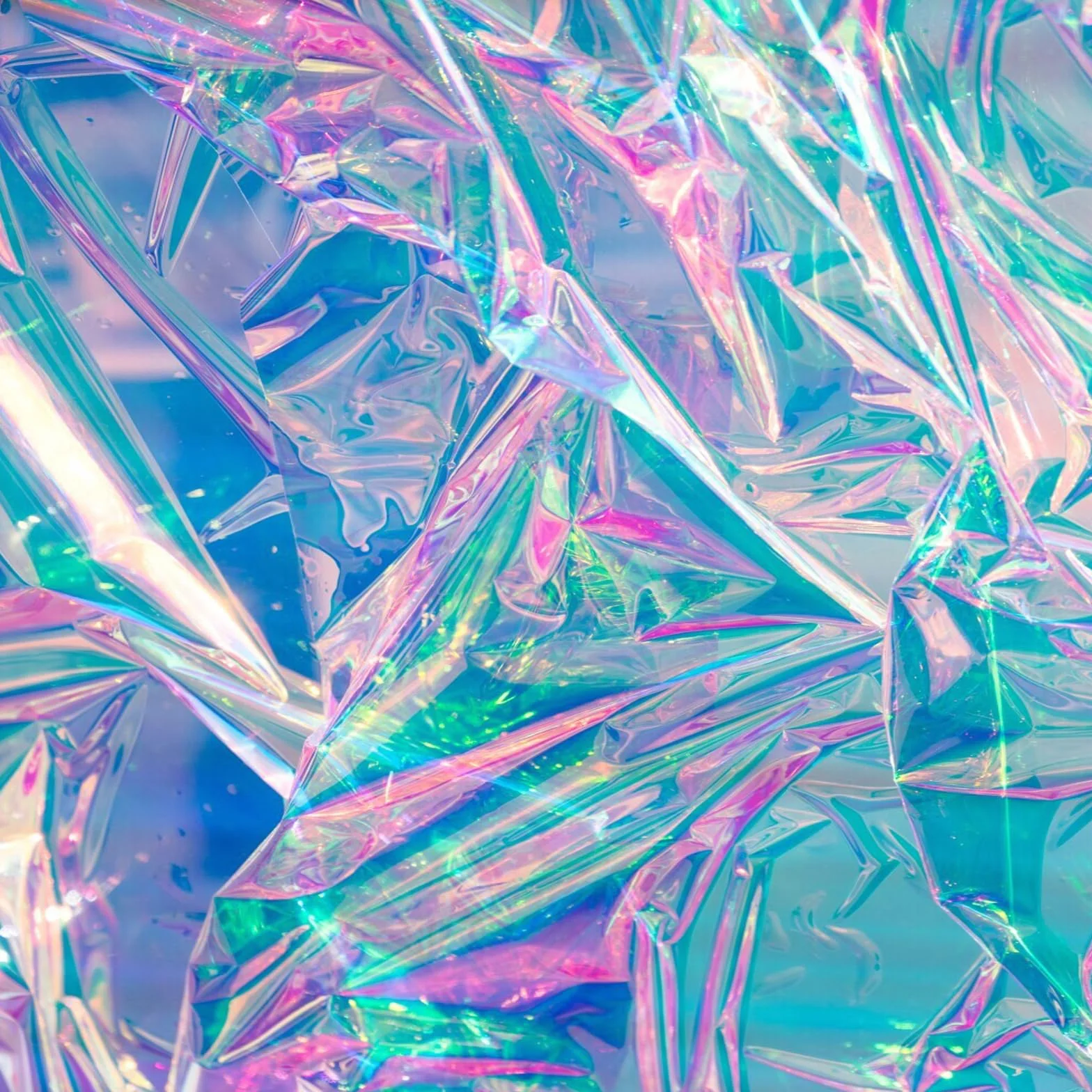 Rotolo di Pellicola Iridescente in Cellophane Trasparente, 86 cm x 15 m, per Confezioni Regalo, Arcobaleno, Imballaggio per Matrimoni