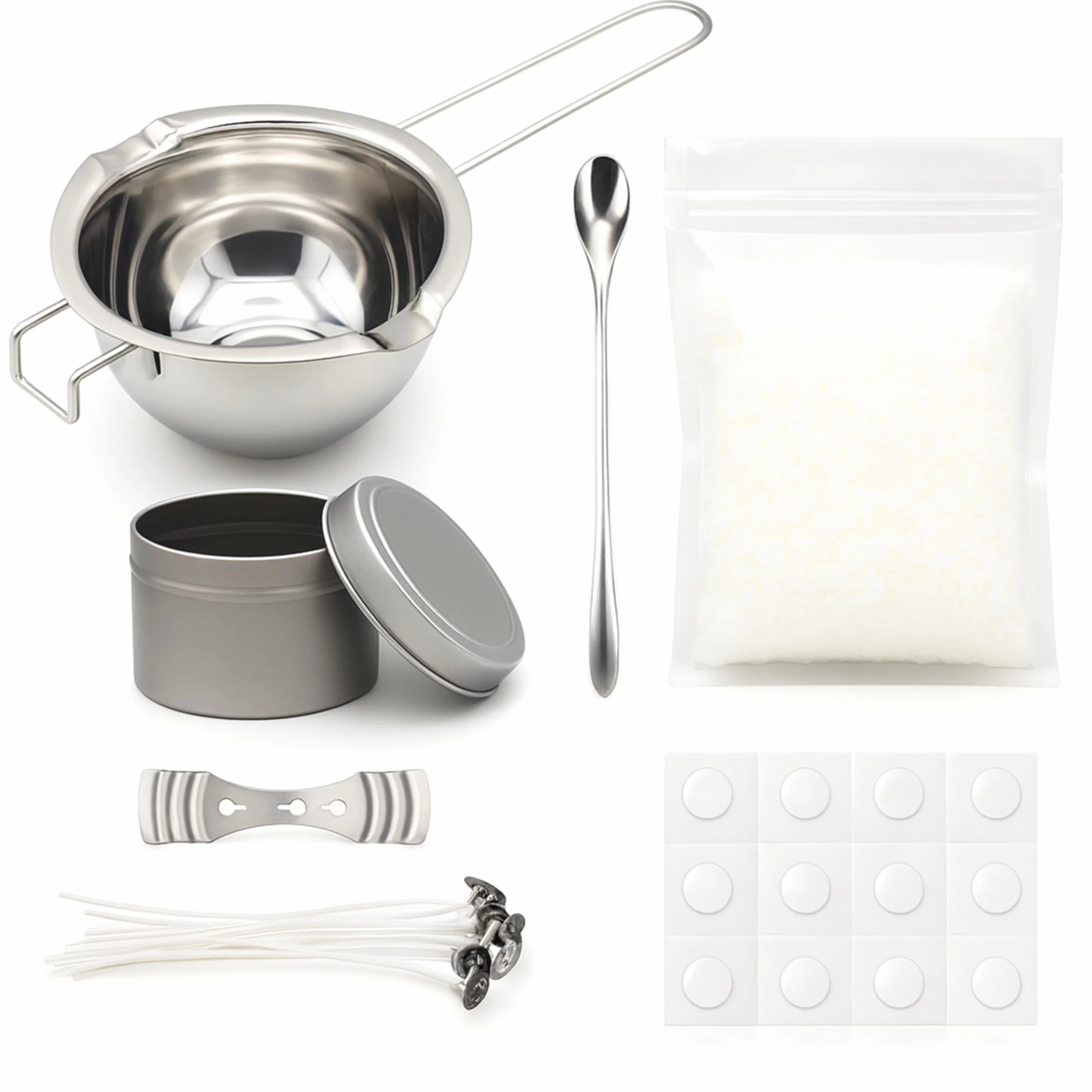 Generico Kit Candele Fai da Te Completo – Set per Creare Candele Artigianali con Cera e Accessori