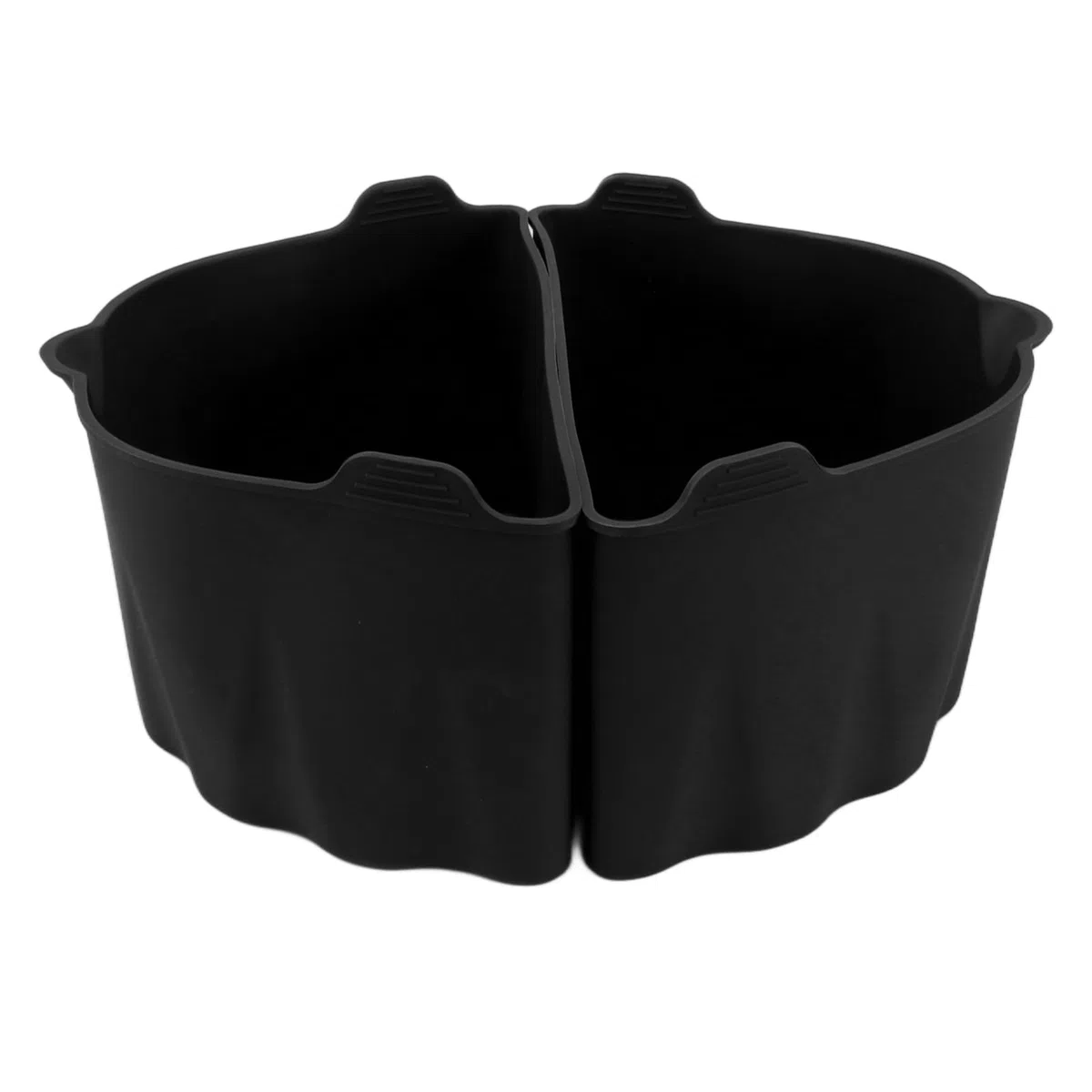Divisori per Pentole in Silicone, Buona Protezione 2 Pezzi Riutilizzabili Morbidi per Pentola a Cottura Lenta 220 ℃ per Cucina (BLACK)