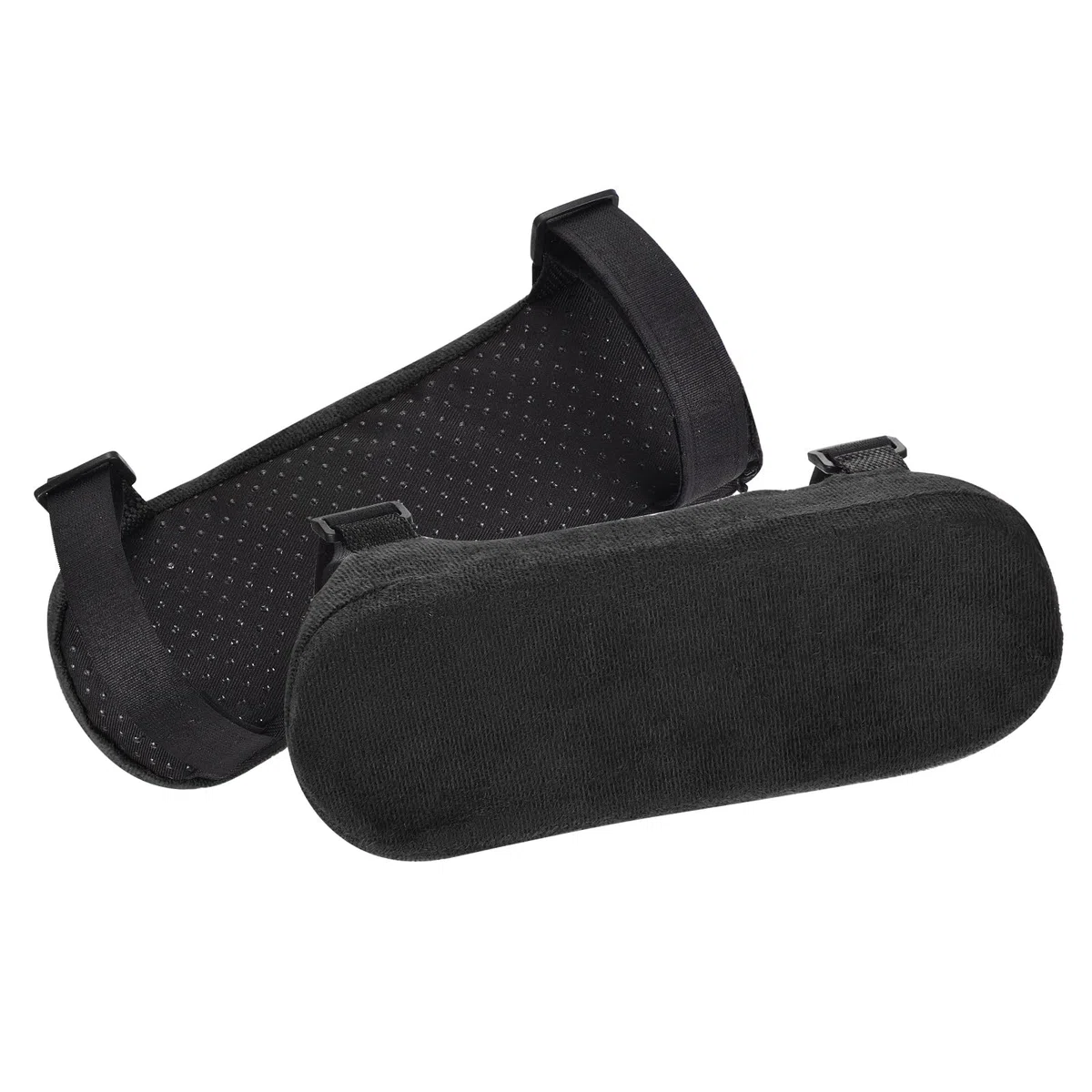 PATIKIL Rivestimenti per Braccioli da Ufficio 2 Pezzi Copribraccioli Sedia Ufficio Morbidi Rivestimenti Braccioli Sedia Memory Foam Cotone Rimovibili Lavabili Nero