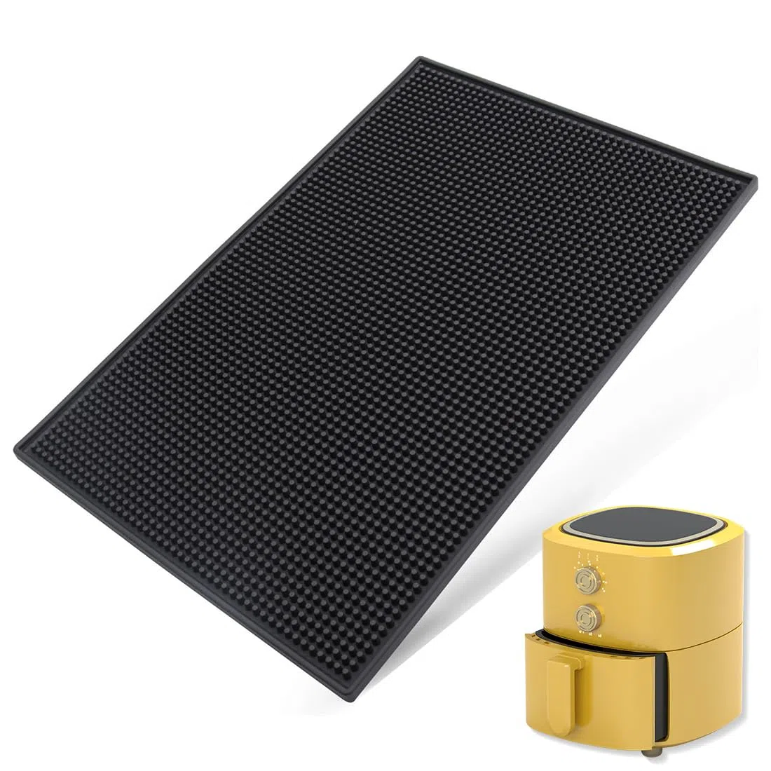 Tappetino Bar, Tappetino Scolapiatti, Antiscivolo Scolapiatti per Bancone Cucina Cocktail da Bar, Adatto per Bar o Angolo Bar per Casa, Utilizzato per Fissare Bicchieri da Vino 40X20cm