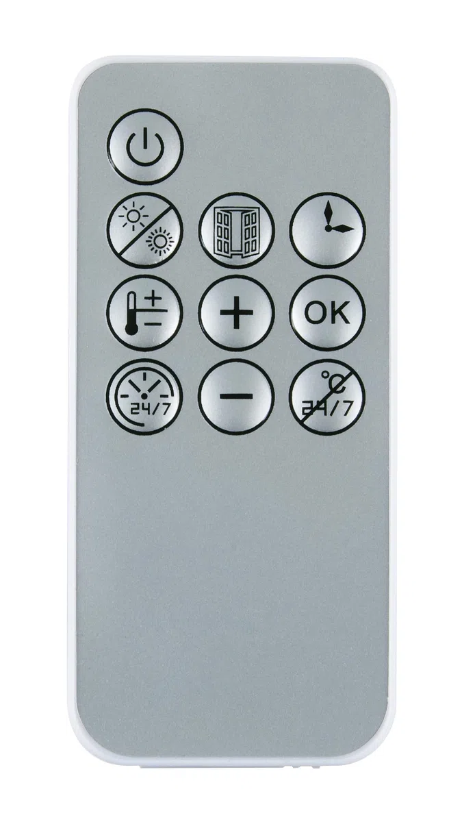 alpina Termoventilatore da parete 2000 W, in ceramica, con 2 livelli di potenza e timer, termostato digitale