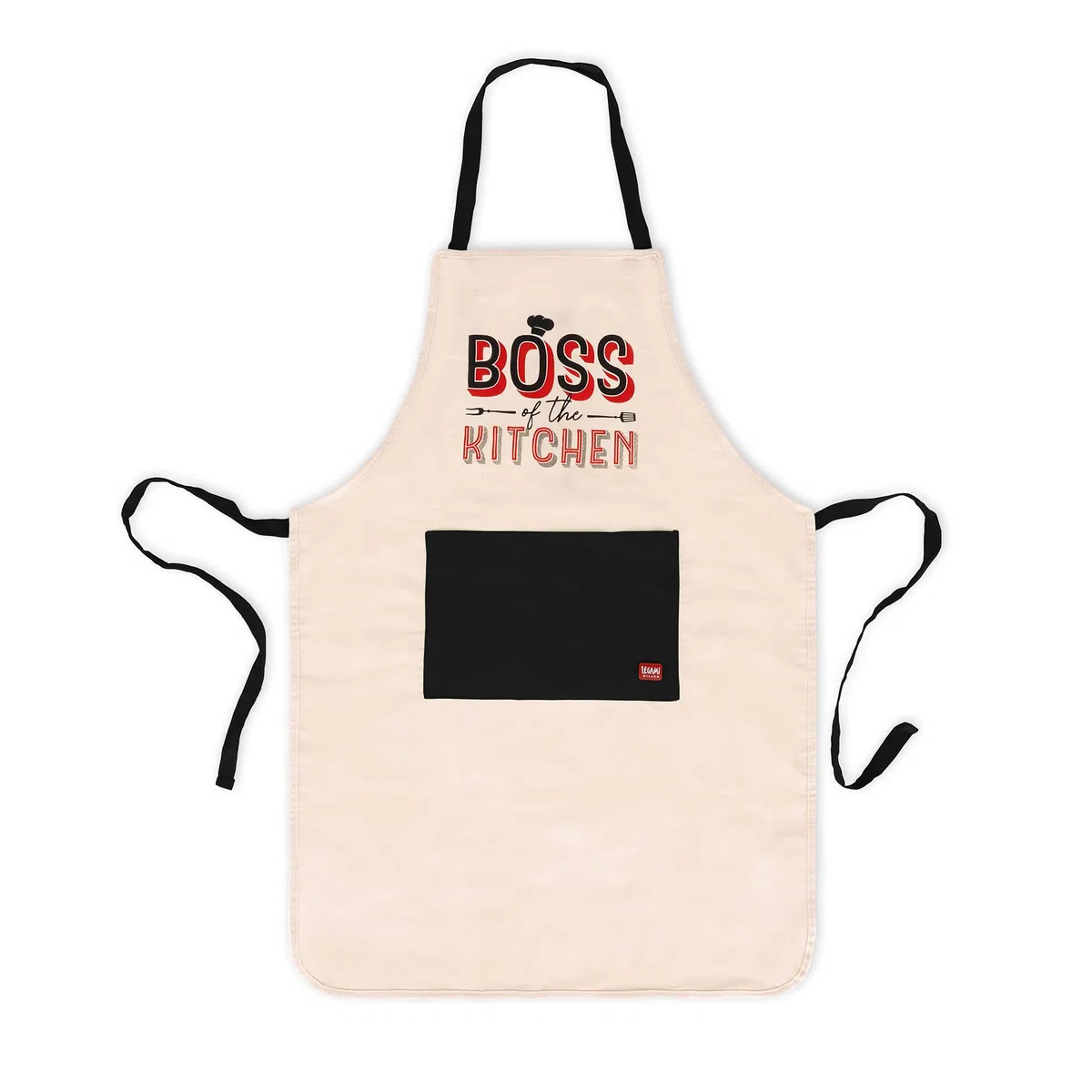Legami - Grembiule da Cucina Uomo Donna, Super Chef, Tasca Frontale, Regolabile, Taglia Unica, Lavabile in Lavatrice, Dimensioni 56 x 76 cm, Tema Boss of The Kitchen