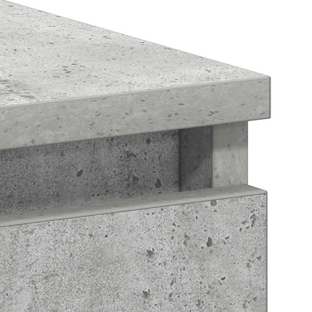 vidaXL Scrivania Grigio Cemento 90x45x76 cm in Truciolato