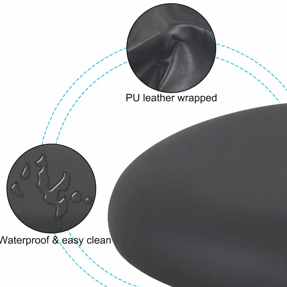WKWKER Sgabello ergonomico a rotolamento Sgabello in pelle PU su ruote Sgabello girevole regolabile in altezza Sedile per cucina Redazione Salon Lab Ufficio Sgabello da massaggio (grigio)